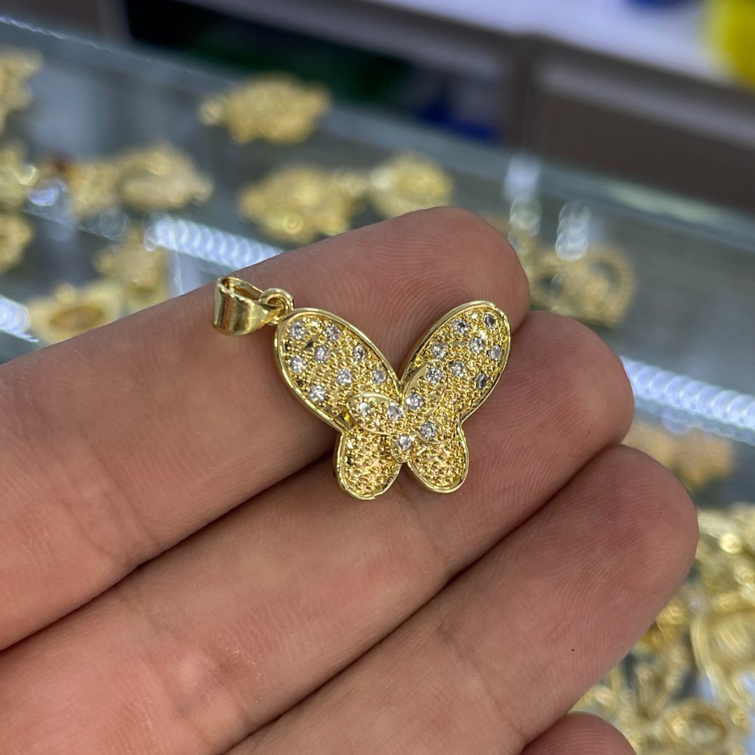 Dije diamantado Mariposa